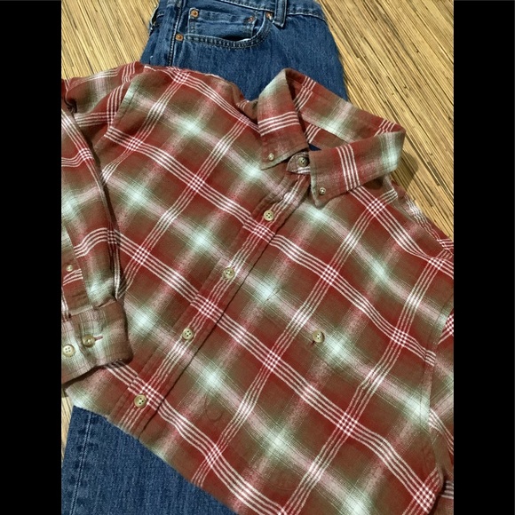 Lands' End Other - Lands End Flannel Shirt Neck 16-16.5”